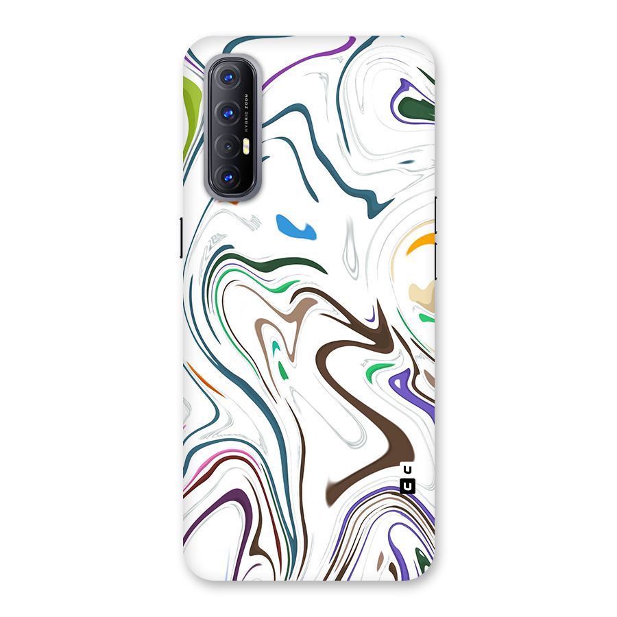 Marbled Printed Art Back Case for Reno3 Pro