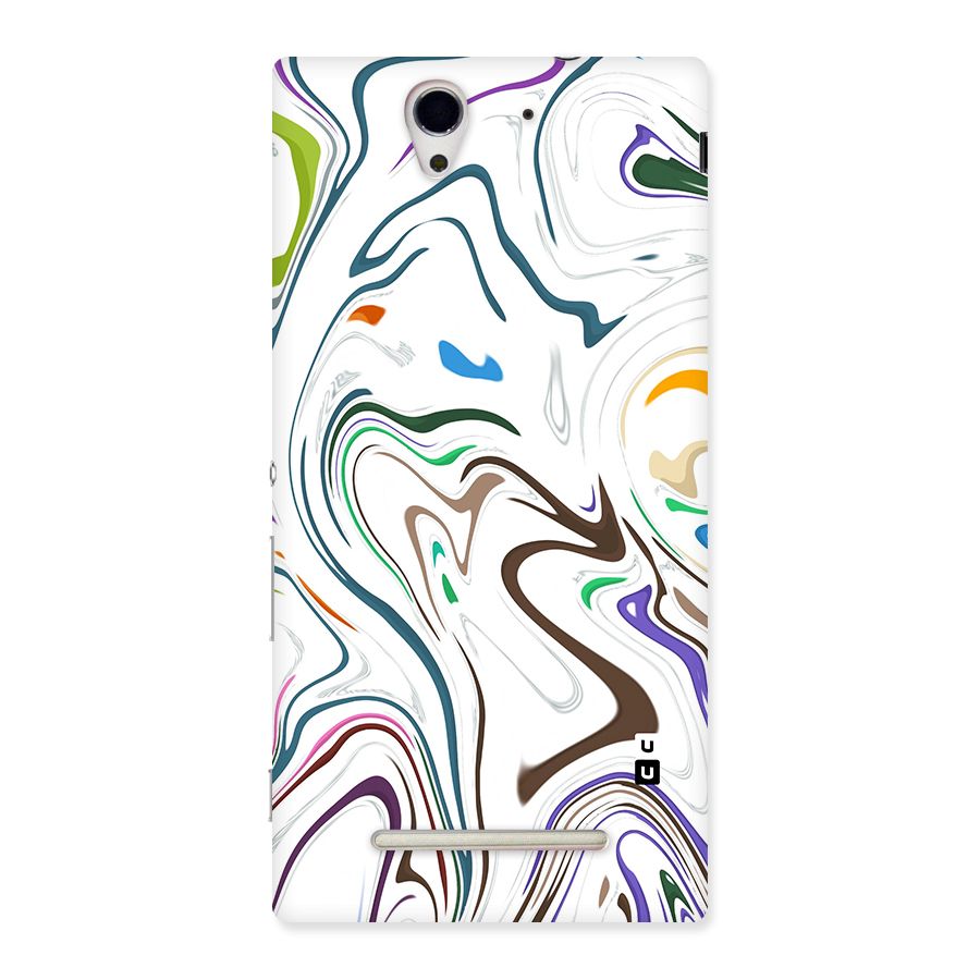 Marbled Printed Art Back Case for Sony Xperia C3