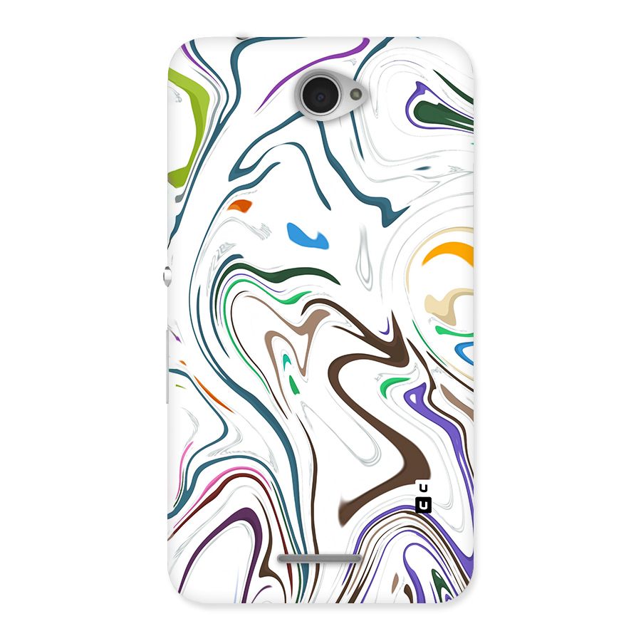 Marbled Printed Art Back Case for Sony Xperia E4