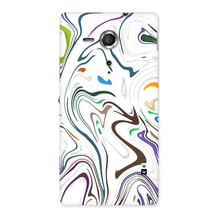 Marbled Printed Art Back Case for Sony Xperia SP