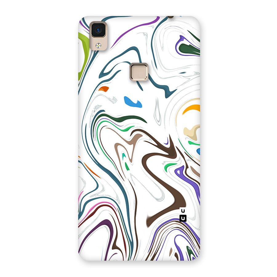 Marbled Printed Art Back Case for V3 Max