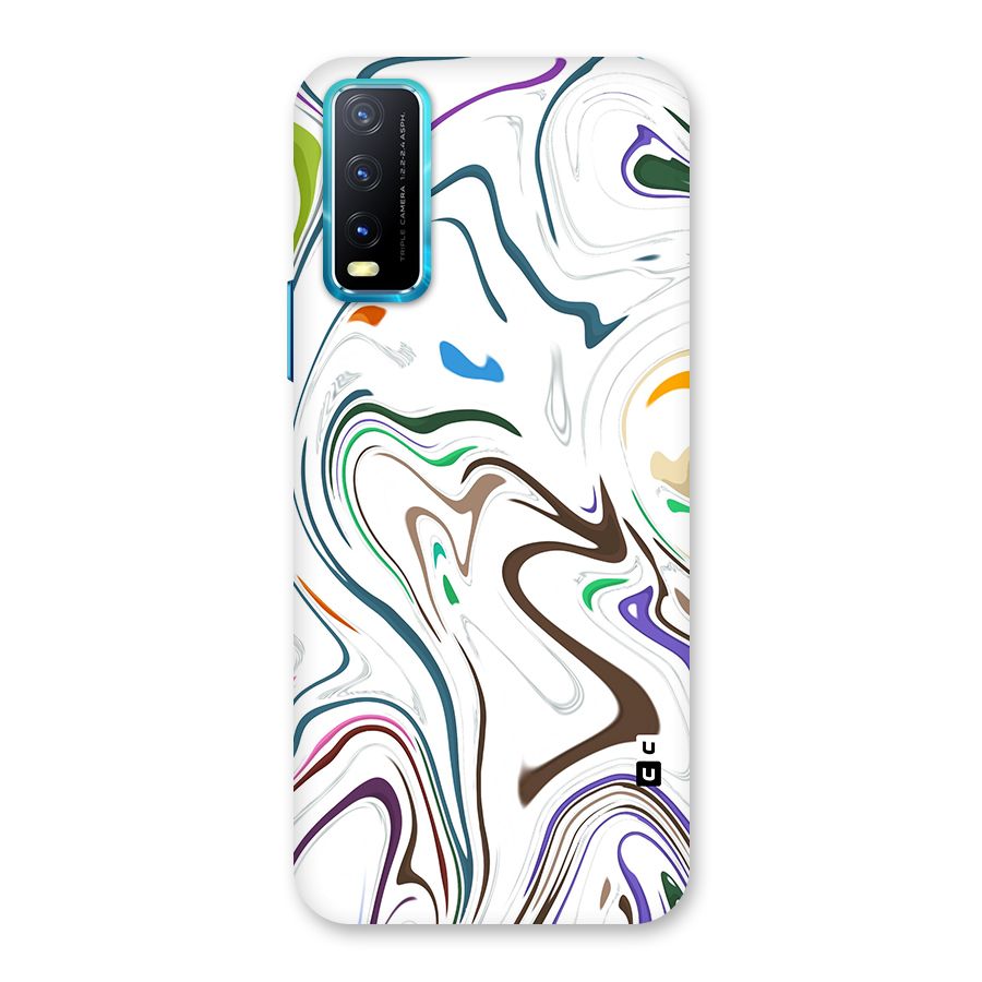 Marbled Printed Art Back Case for Vivo Y20G