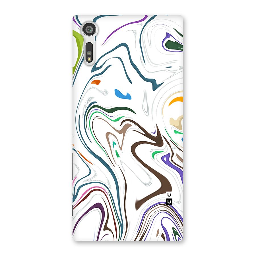 Marbled Printed Art Back Case for Xperia XZ