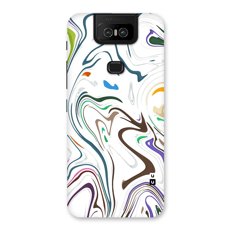 Marbled Printed Art Back Case for Zenfone 6z