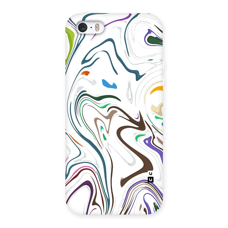 Marbled Printed Art Back Case for iPhone SE