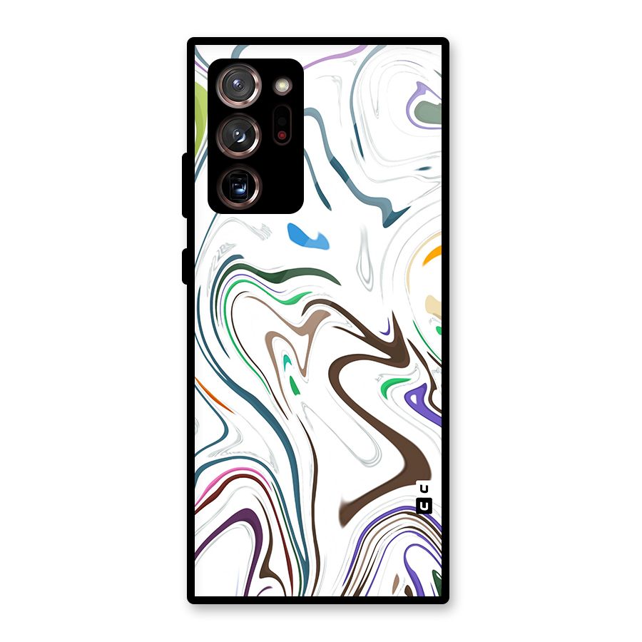 Marbled Printed Art Glass Back Case for Galaxy Note 20 Ultra