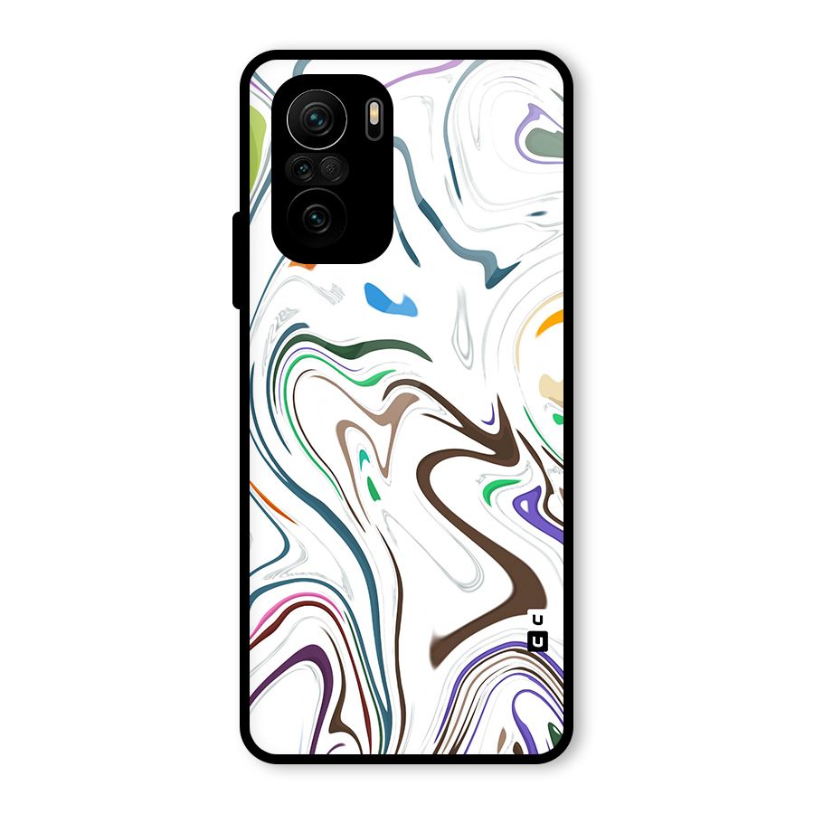 Marbled Printed Art Glass Back Case for Mi 11X Pro