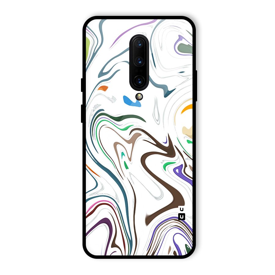 Marbled Printed Art Glass Back Case for OnePlus 7 Pro