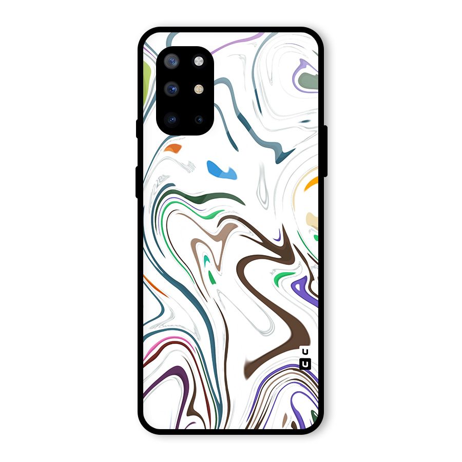 Marbled Printed Art Glass Back Case for OnePlus 8T