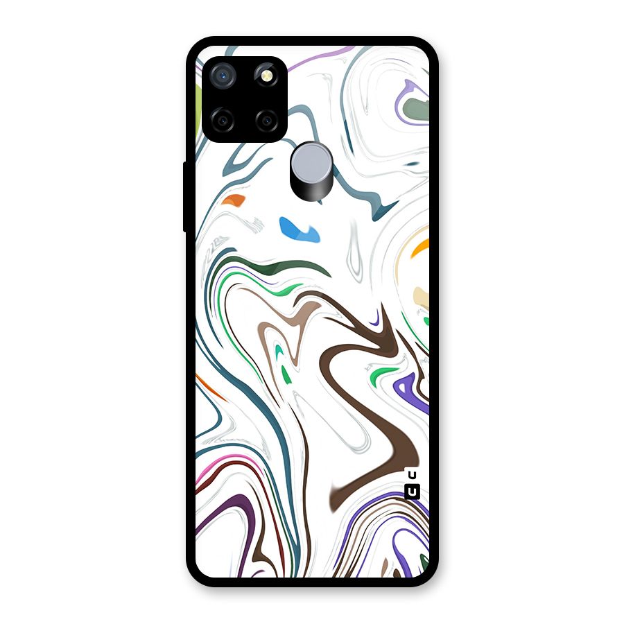 Marbled Printed Art Glass Back Case for Realme Narzo 20