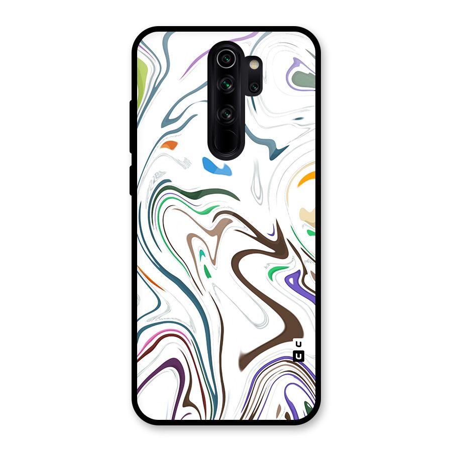 Marbled Printed Art Glass Back Case for Redmi Note 8 Pro