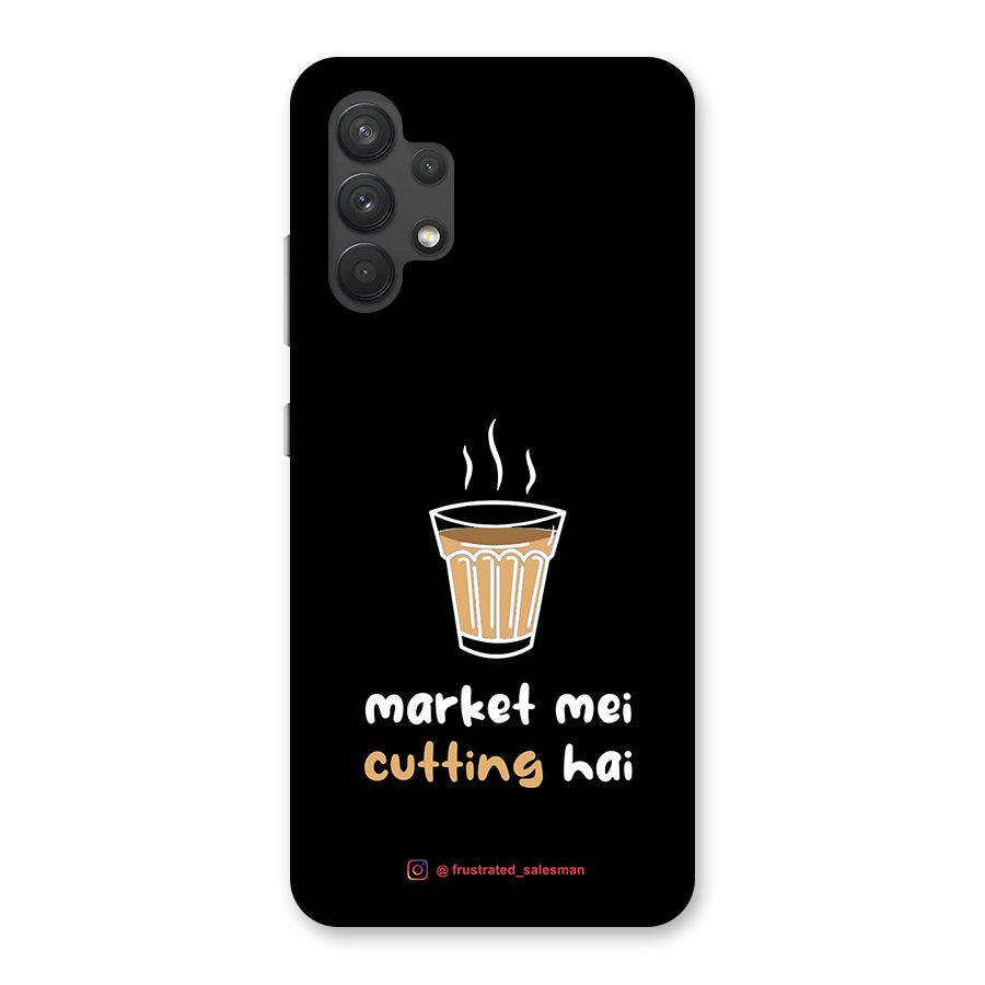 Market Mei Cutting Hai Black Back Case for Galaxy A32