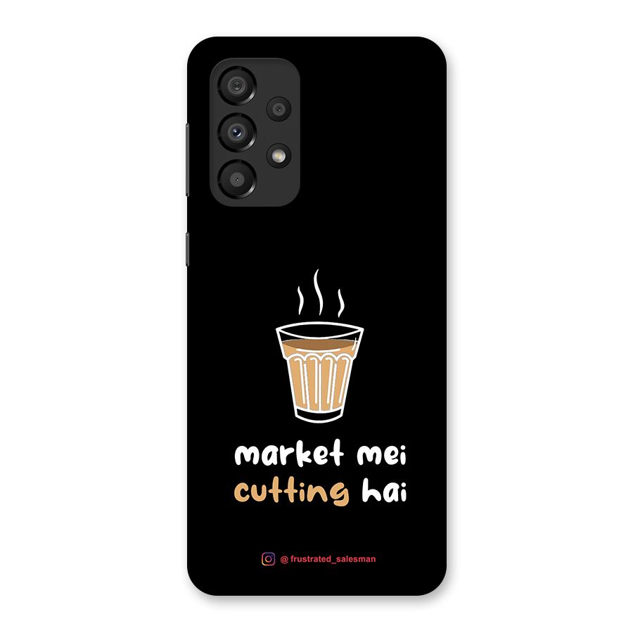 Market Mei Cutting Hai Black Back Case for Galaxy A33 5G