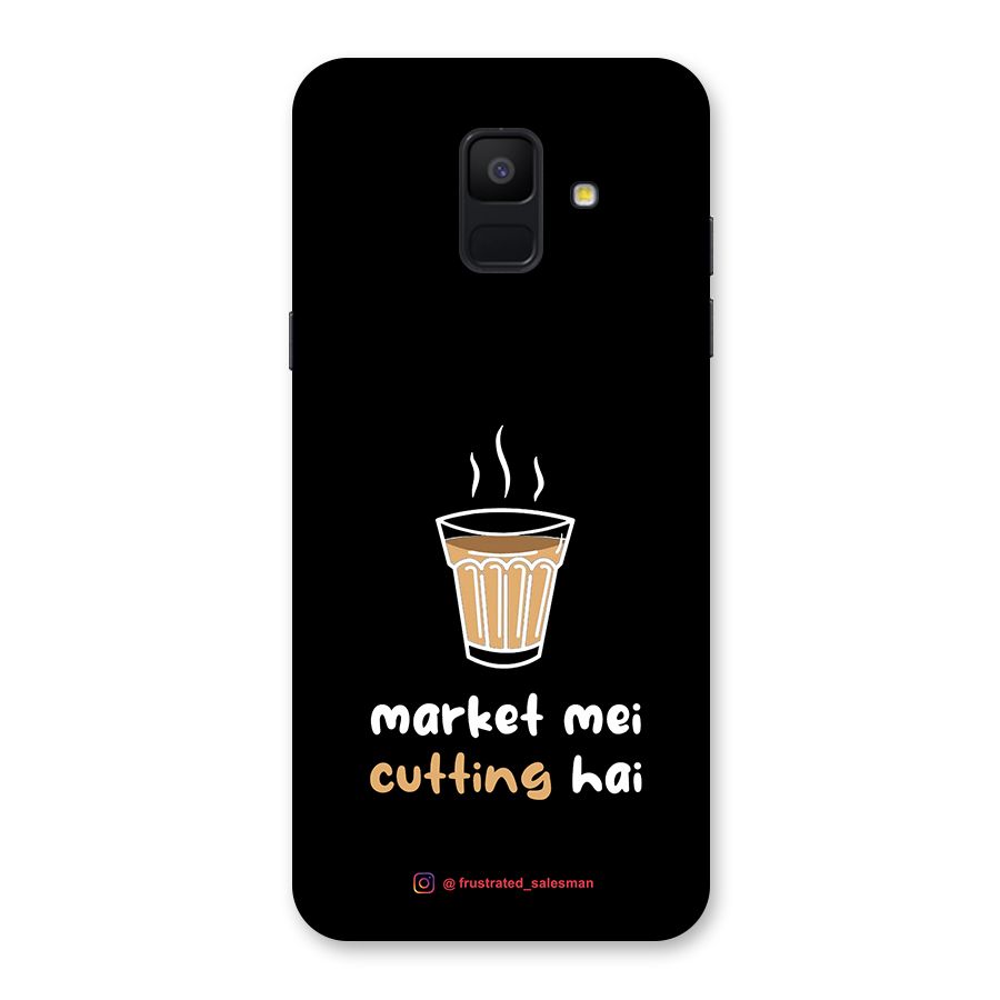 Market Mei Cutting Hai Black Back Case for Galaxy A6 (2018)