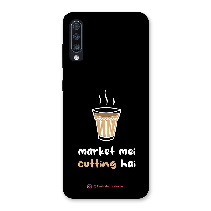 Market Mei Cutting Hai Black Back Case for Galaxy A70s