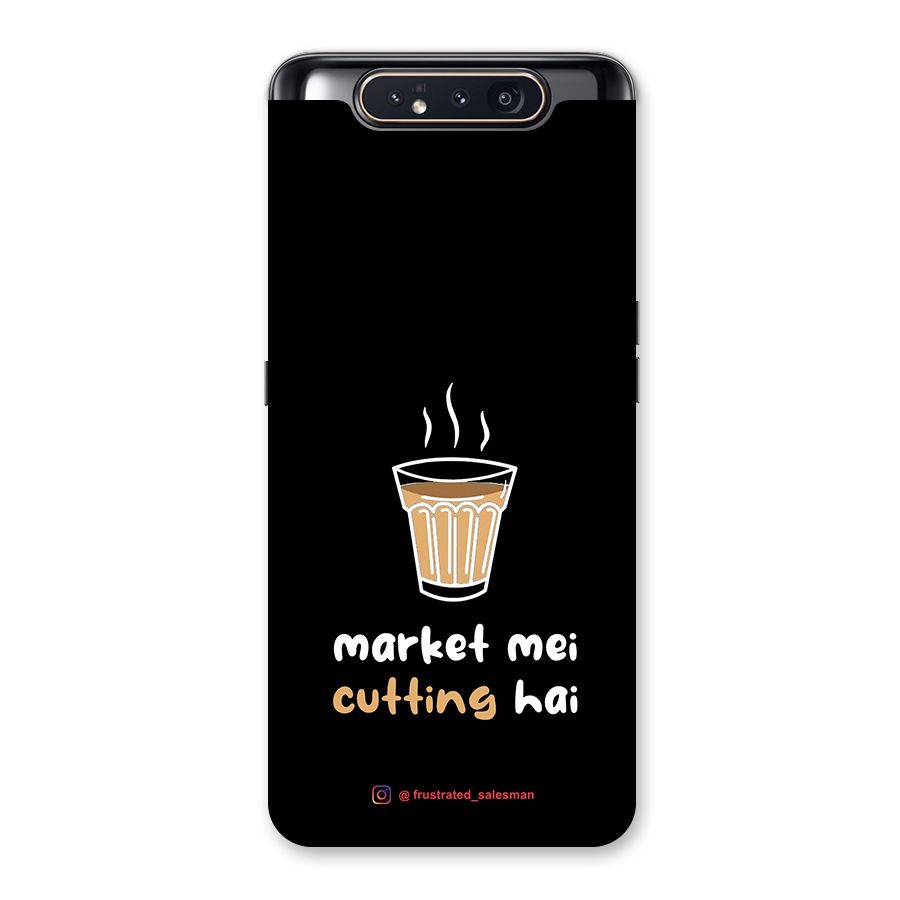 Market Mei Cutting Hai Black Back Case for Galaxy A80