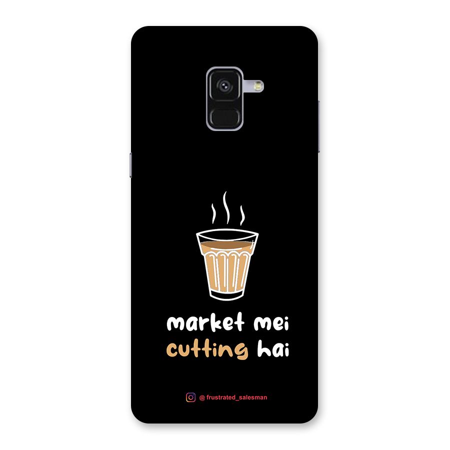 Market Mei Cutting Hai Black Back Case for Galaxy A8 Plus