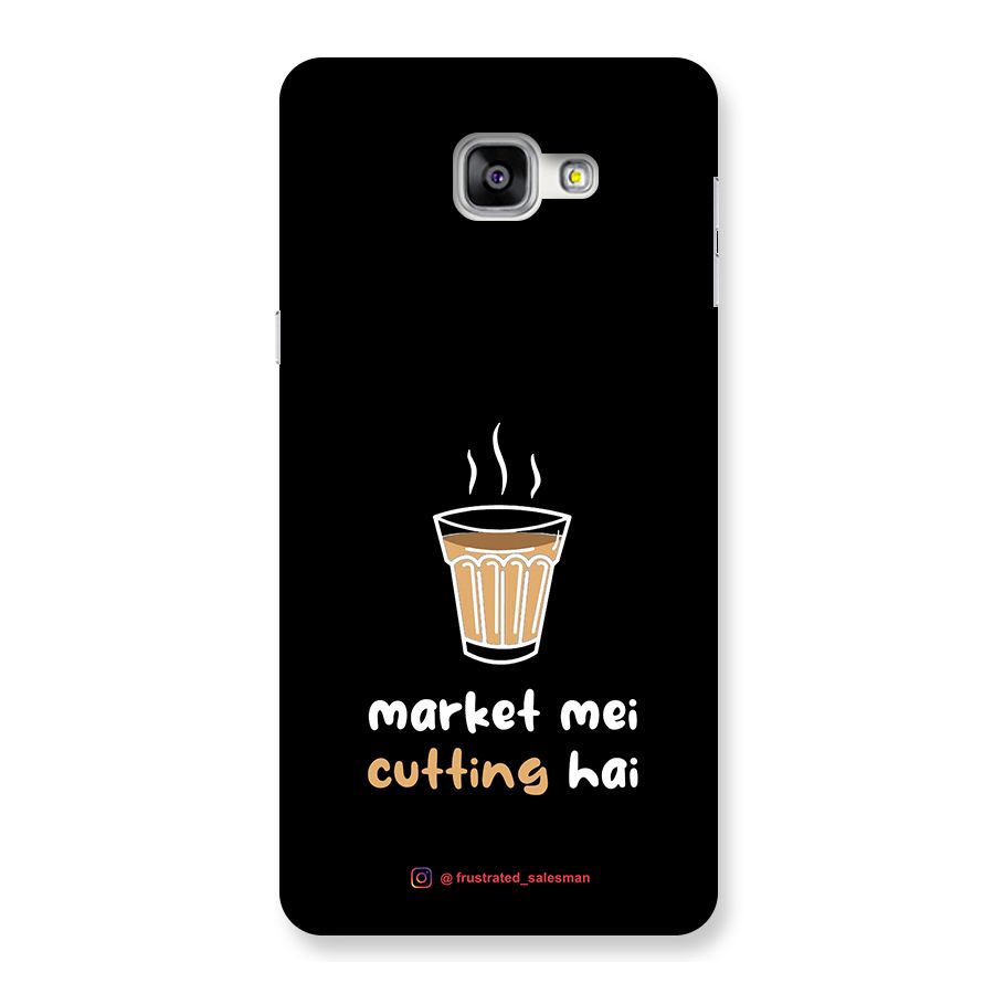 Market Mei Cutting Hai Black Back Case for Galaxy A9