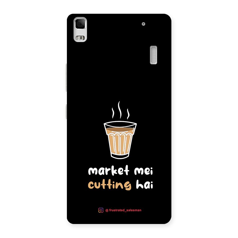 Market Mei Cutting Hai Black Back Case for Lenovo K3 Note