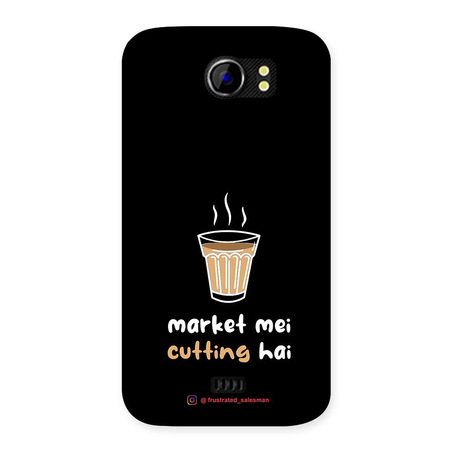 Market Mei Cutting Hai Black Back Case for Micromax Canvas 2 A110