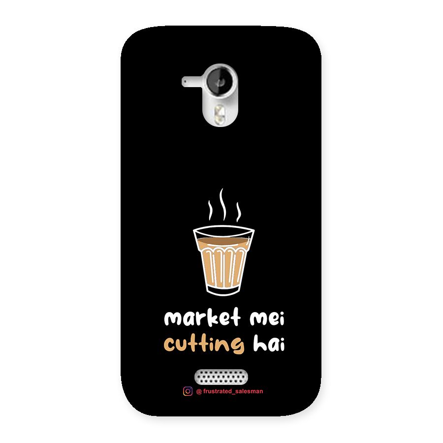 Market Mei Cutting Hai Black Back Case for Micromax Canvas HD A116