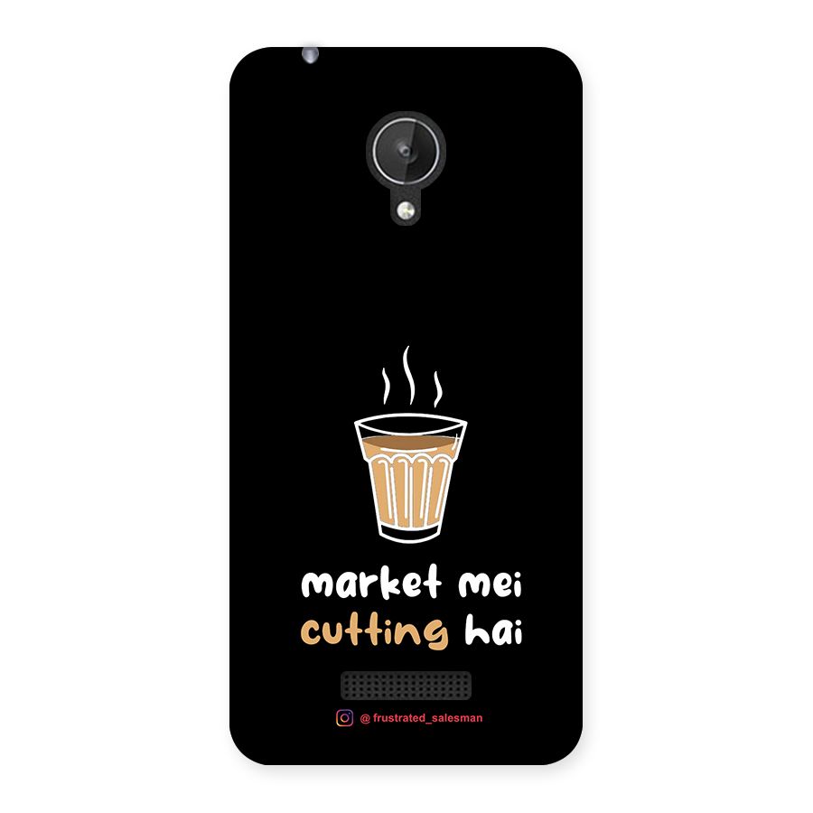 Market Mei Cutting Hai Black Back Case for Micromax Canvas Spark Q380