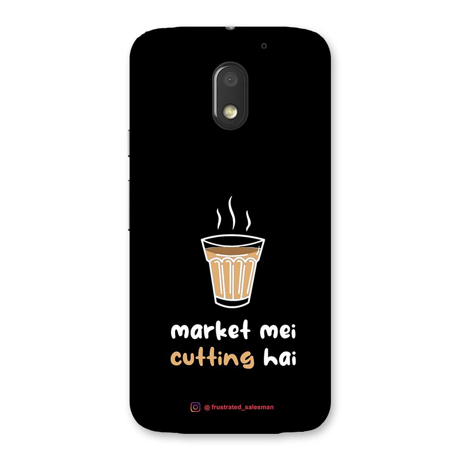 Market Mei Cutting Hai Black Back Case for Moto E3 Power