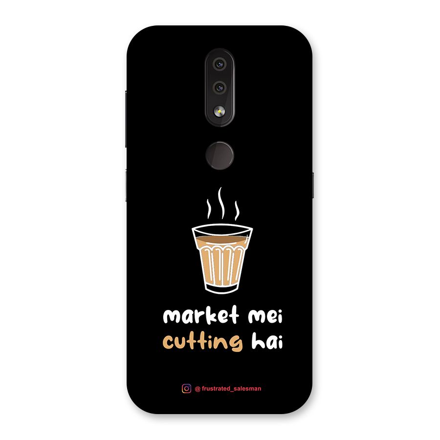 Market Mei Cutting Hai Black Back Case for Nokia 4.2