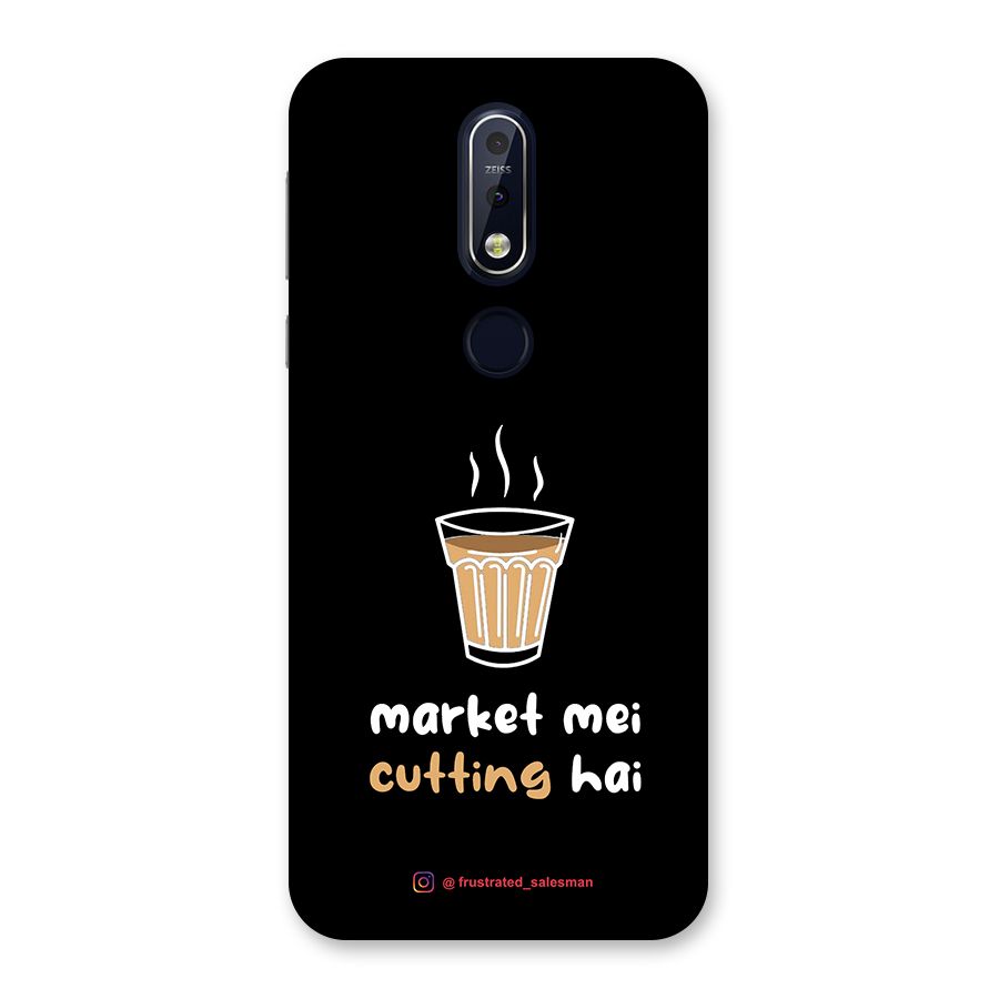 Market Mei Cutting Hai Black Back Case for Nokia 7.1