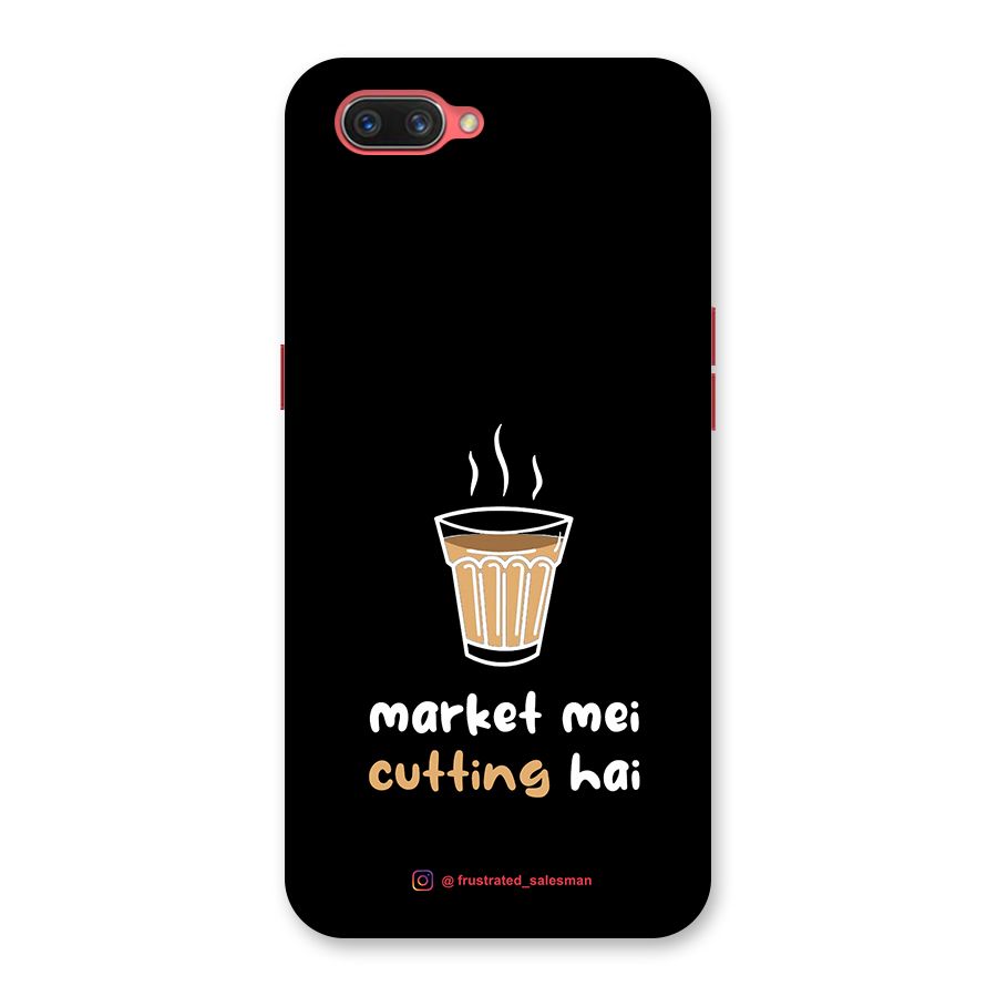 Market Mei Cutting Hai Black Back Case for Oppo A3s