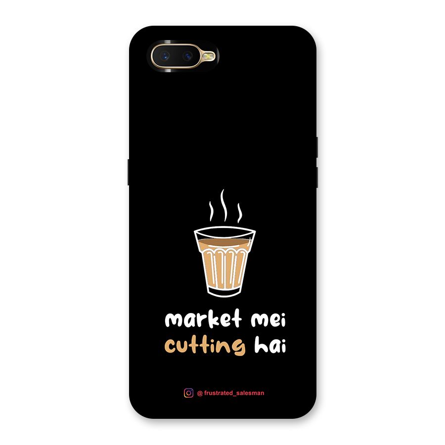 Market Mei Cutting Hai Black Back Case for Oppo K1