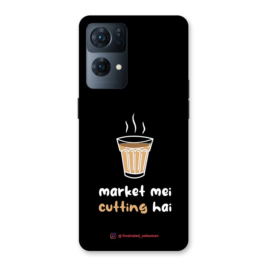 Market Mei Cutting Hai Black Back Case for Oppo Reno7 Pro 5G