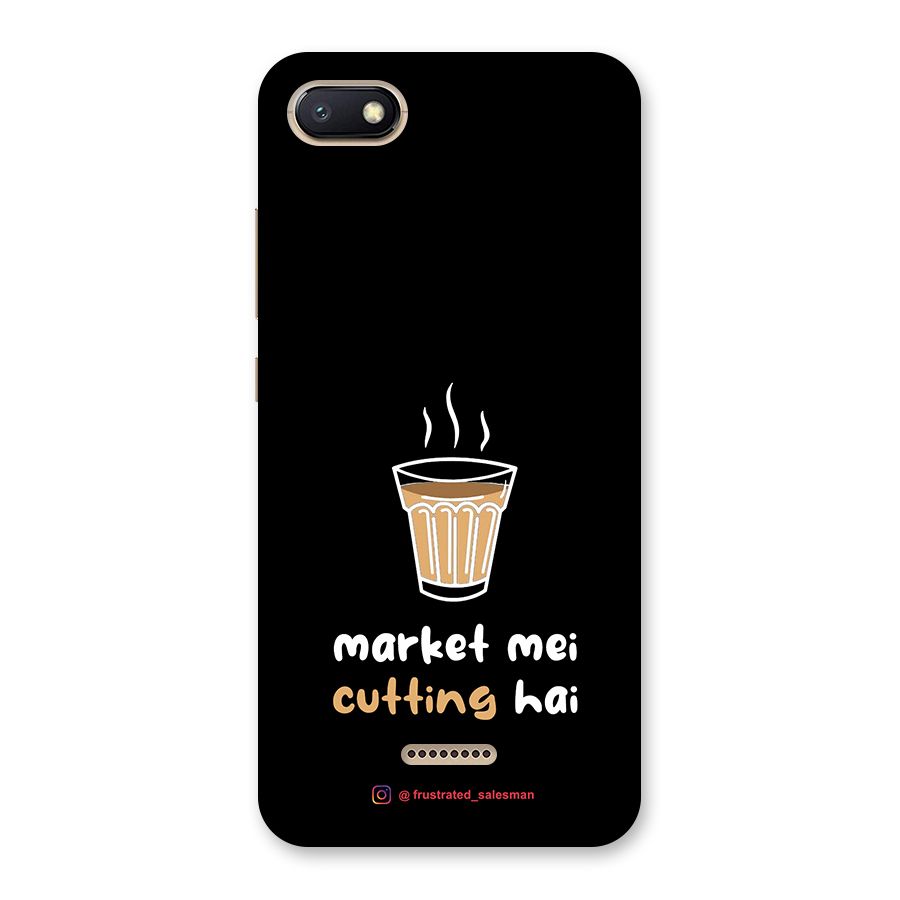 Market Mei Cutting Hai Black Back Case for Redmi 6A