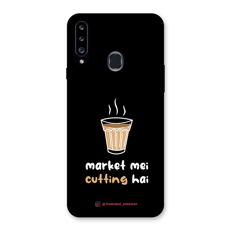 Market Mei Cutting Hai Black Back Case for Samsung Galaxy A20s