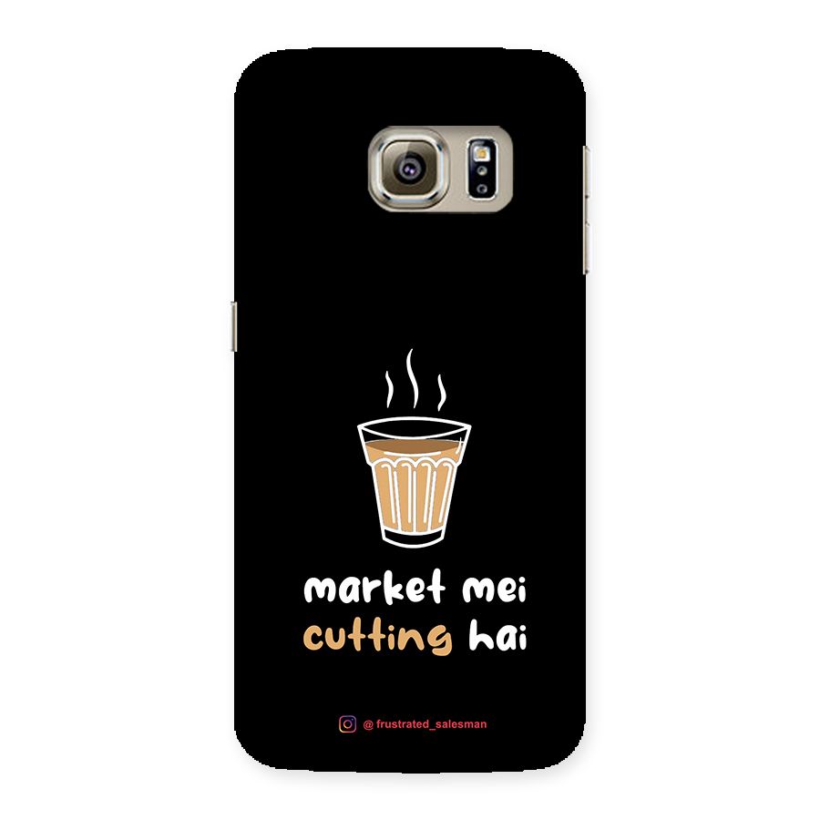 Market Mei Cutting Hai Black Back Case for Samsung Galaxy S6 Edge