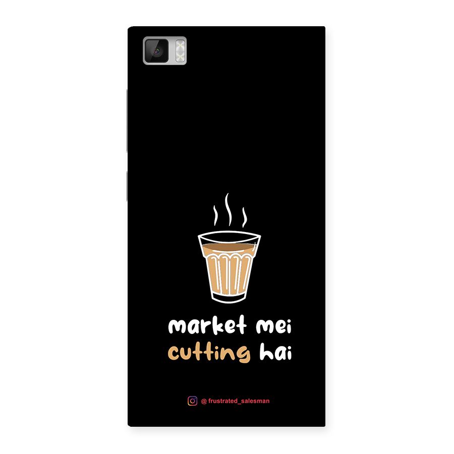 Market Mei Cutting Hai Black Back Case for Xiaomi Mi3
