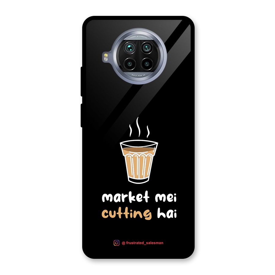 Market Mei Cutting Hai Black Glass Back Case for Mi 10i