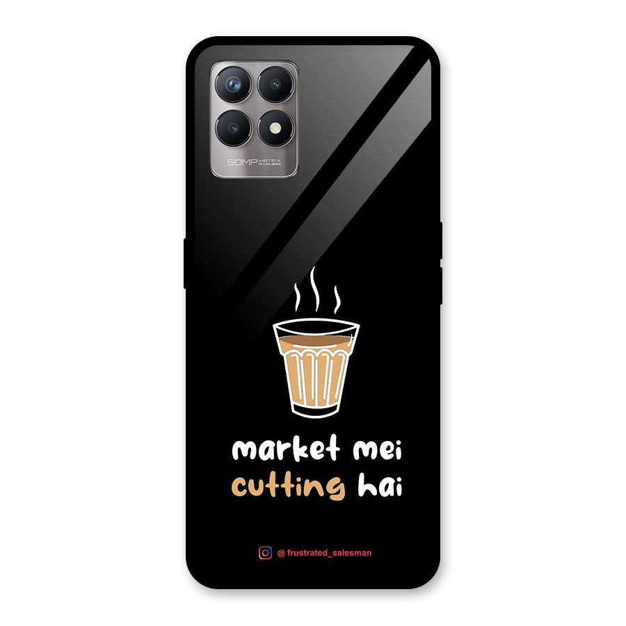 Market Mei Cutting Hai Black Glass Back Case for Realme Narzo 50