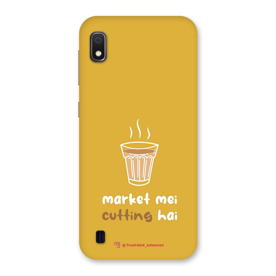 Market Mei Cutting Hai Mustard Yellow Back Case for Galaxy A10