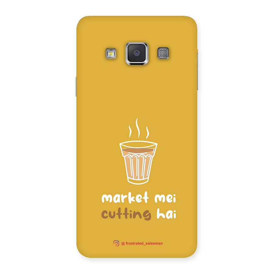 Market Mei Cutting Hai Mustard Yellow Back Case for Galaxy A3