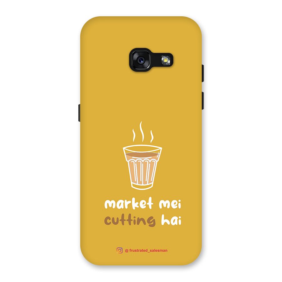 Market Mei Cutting Hai Mustard Yellow Back Case for Galaxy A3 (2017)