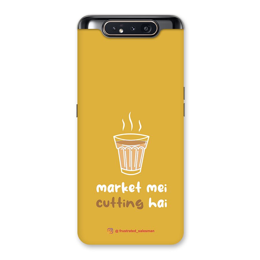 Market Mei Cutting Hai Mustard Yellow Back Case for Galaxy A80