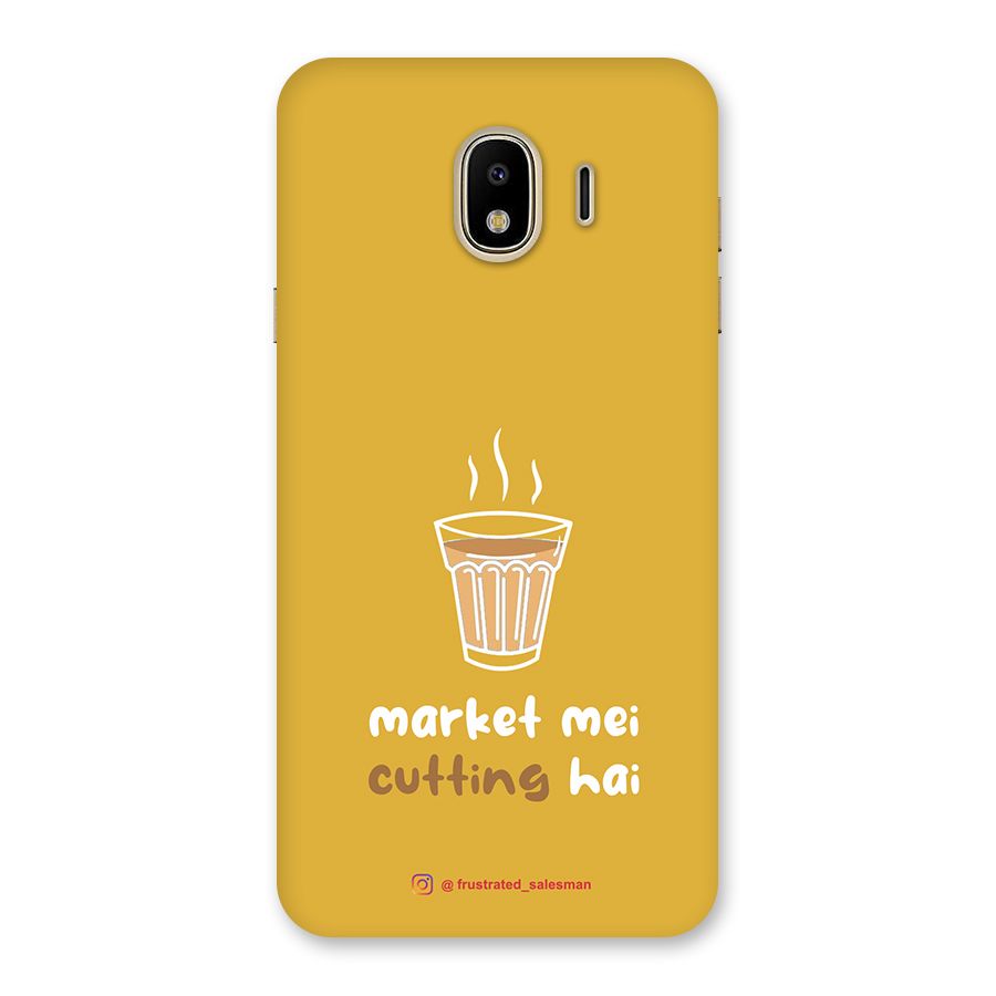 Market Mei Cutting Hai Mustard Yellow Back Case for Galaxy J4