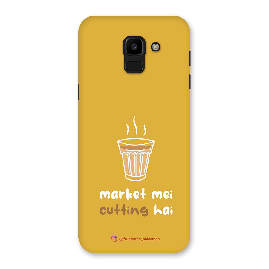 Market Mei Cutting Hai Mustard Yellow Back Case for Galaxy J6