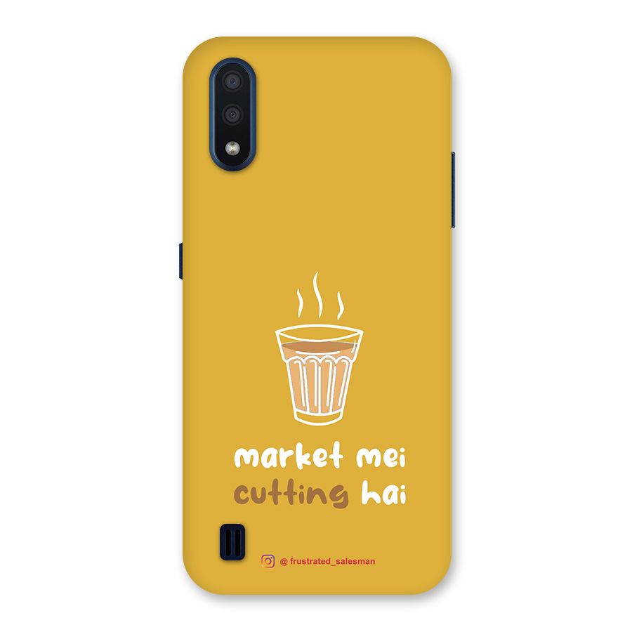 Market Mei Cutting Hai Mustard Yellow Back Case for Galaxy M01