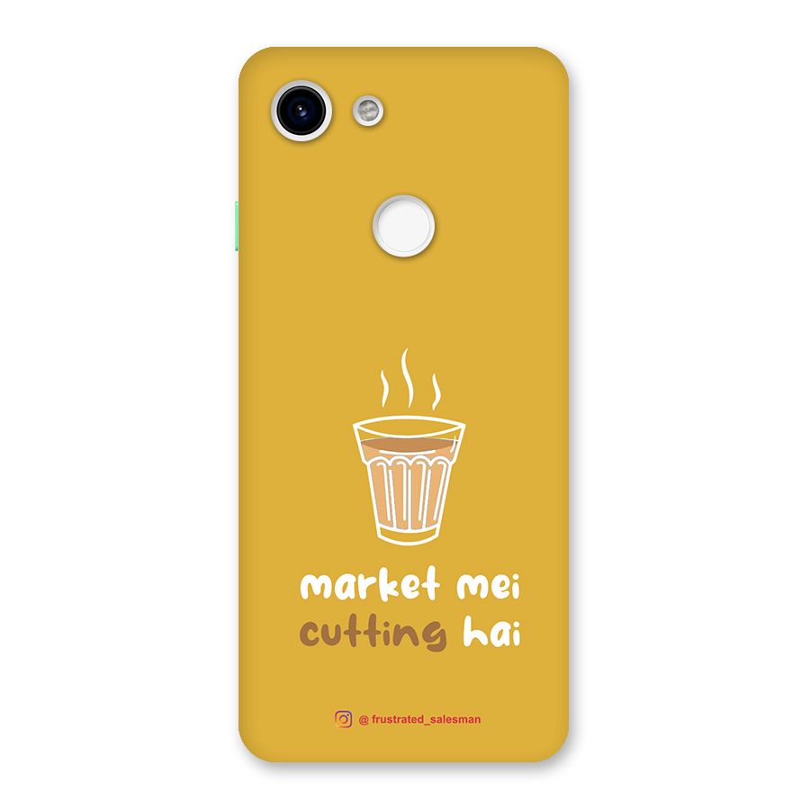 Market Mei Cutting Hai Mustard Yellow Back Case for Google Pixel 3