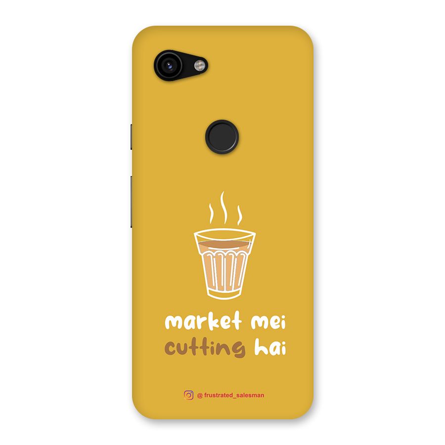 Market Mei Cutting Hai Mustard Yellow Back Case for Google Pixel 3a
