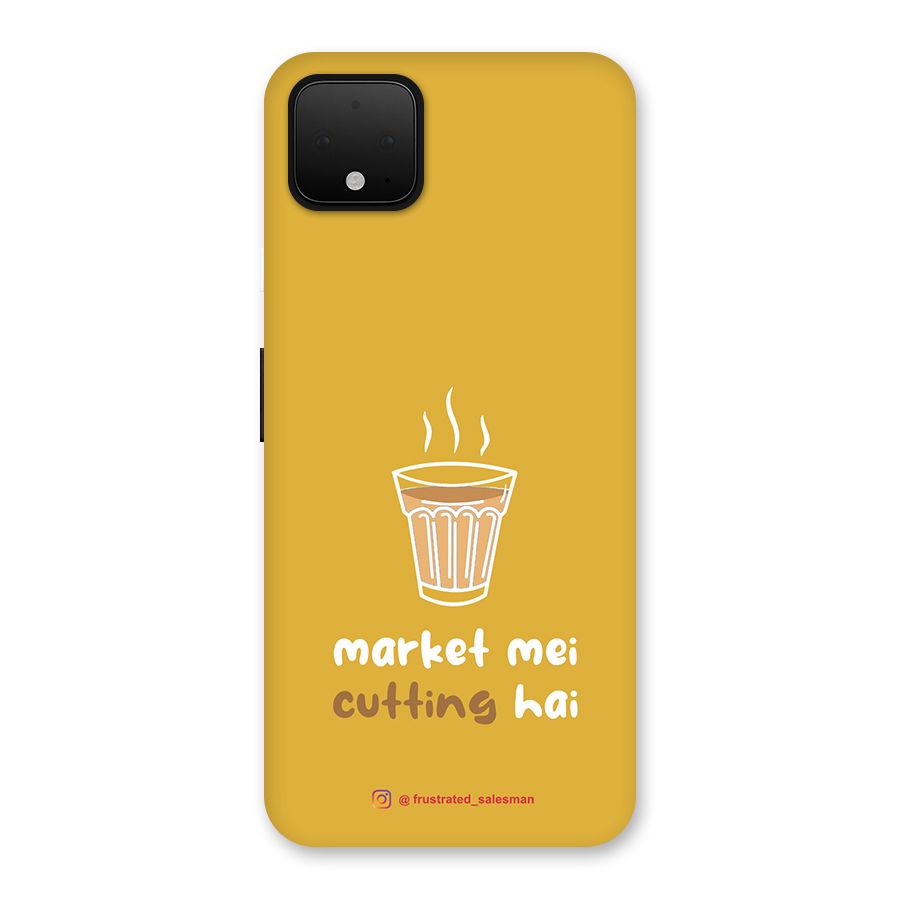 Market Mei Cutting Hai Mustard Yellow Back Case for Google Pixel 4 XL