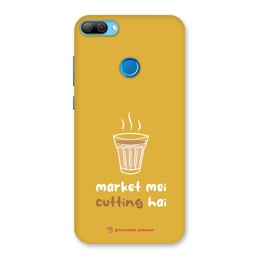 Market Mei Cutting Hai Mustard Yellow Back Case for Honor 9N