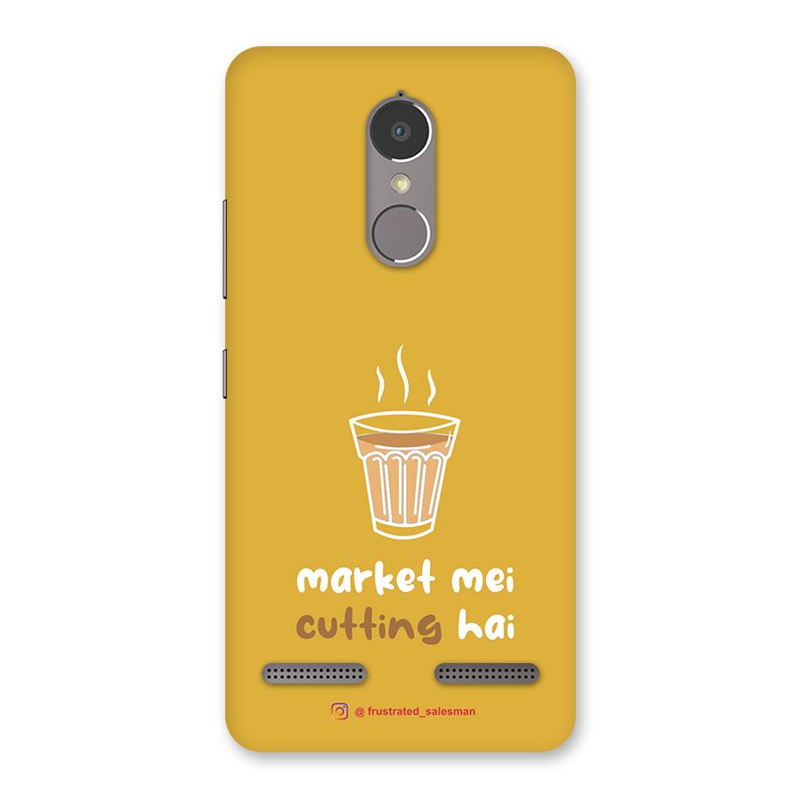 Market Mei Cutting Hai Mustard Yellow Back Case for Lenovo K6
